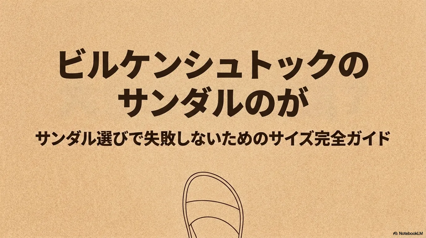ビルケンシュトックのサンダル選びで失敗しないためのサイズ完全ガイド