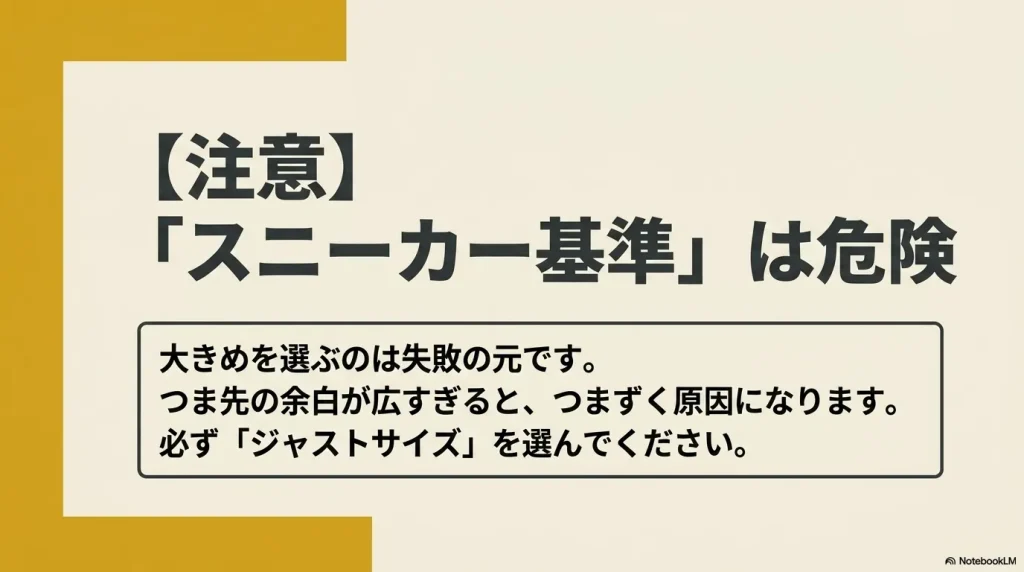 ビルケンシュトックのサイズ選びで大きめを選ぶのは失敗の元でありスニーカー基準は危険であるという注意喚起