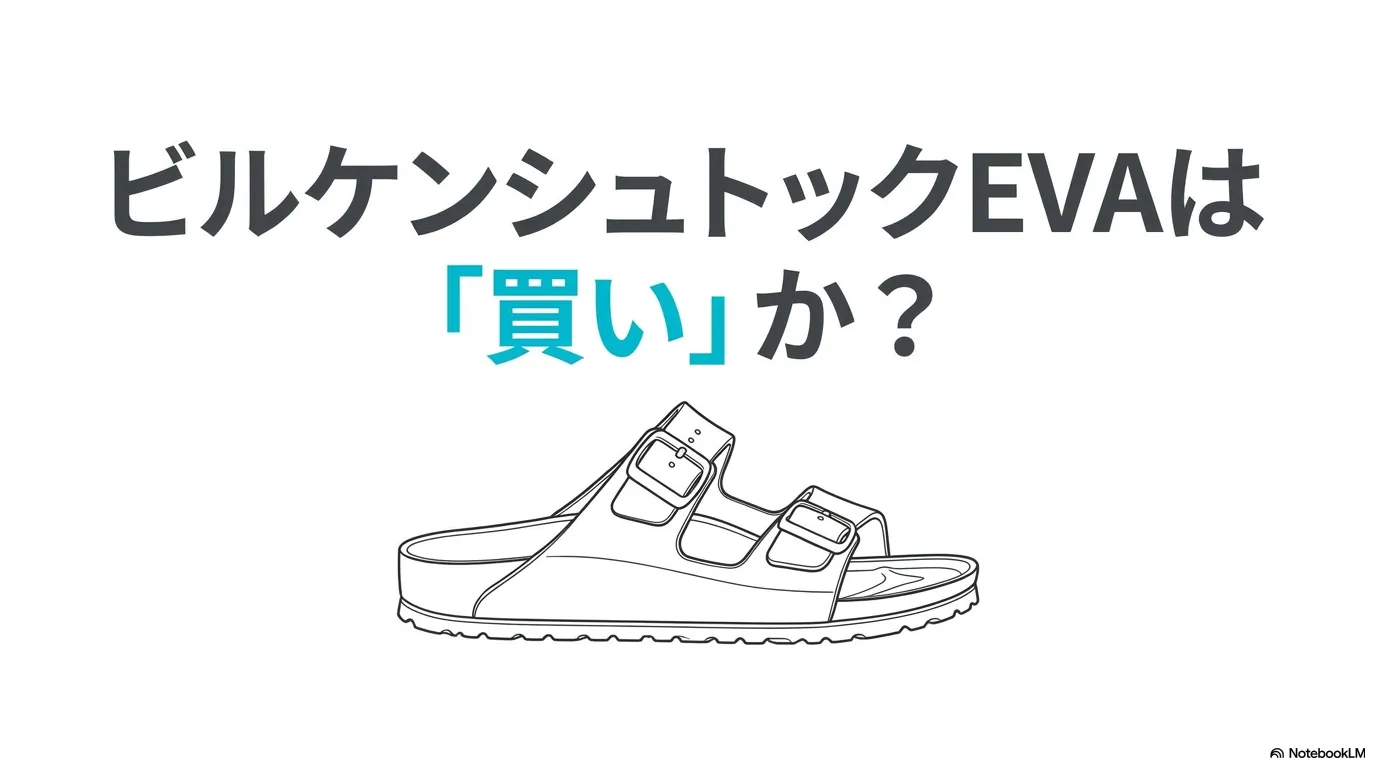 ビルケンシュトックEVAは買いか徹底解説の表紙スライド