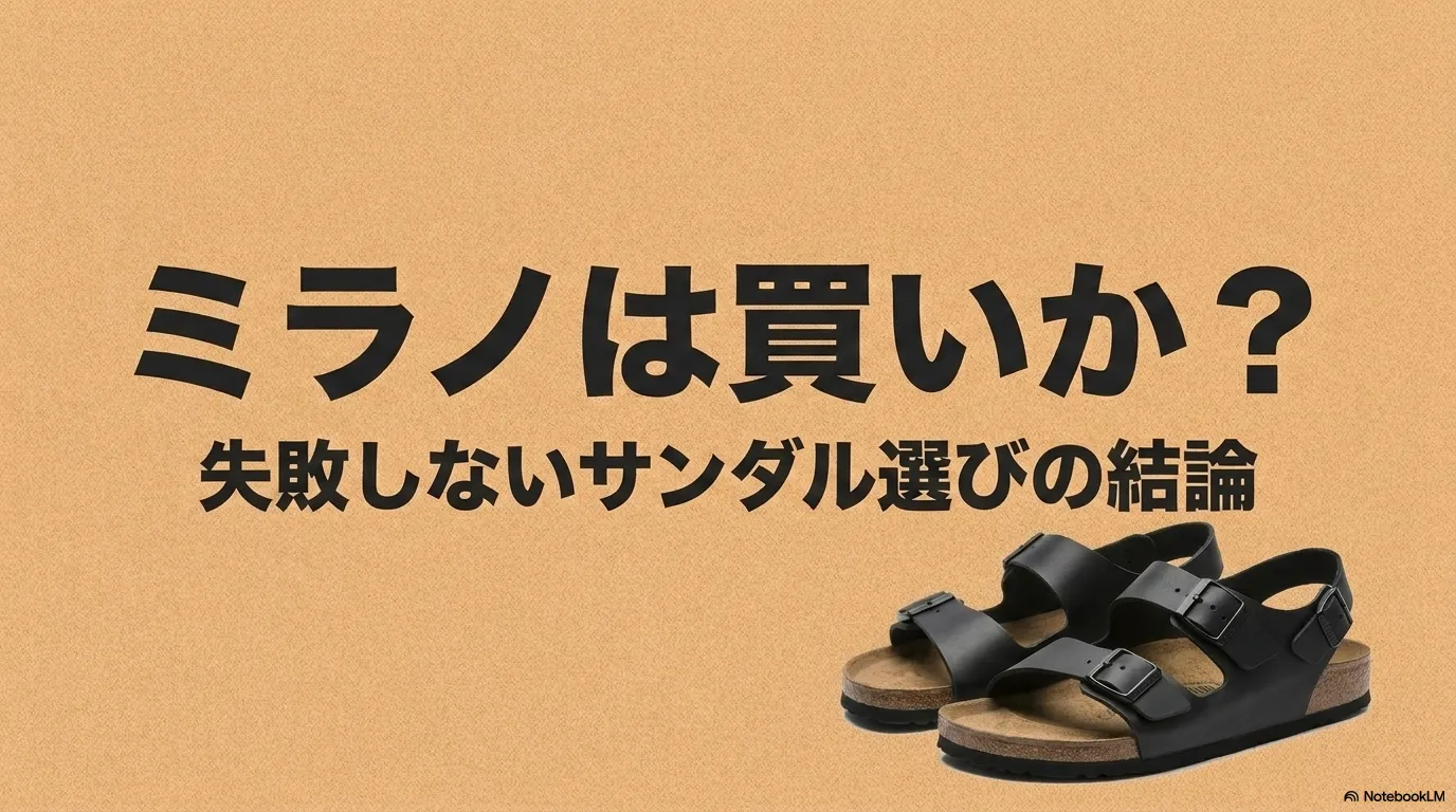 ビルケンシュトックのミラノは買いか？失敗しないサンダル選びの結論