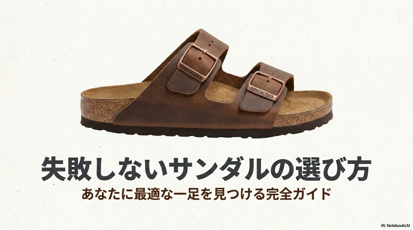 ビルケンシュトックのサンダルの失敗しない選び方を解説する完全ガイドのタイトル画像
