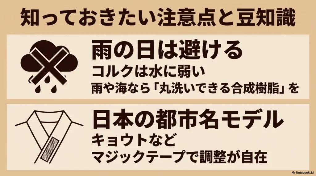 ビルケンシュトックを履く際の注意点（雨の日）と和名モデル（キョウト）の豆知識