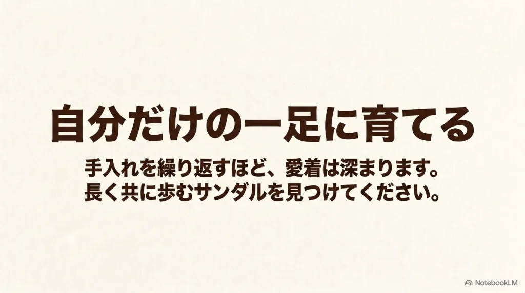 手入れを繰り返すほど愛着が深まり、自分だけの一足に育っていくビルケンシュトックのレザーサンダルの魅力