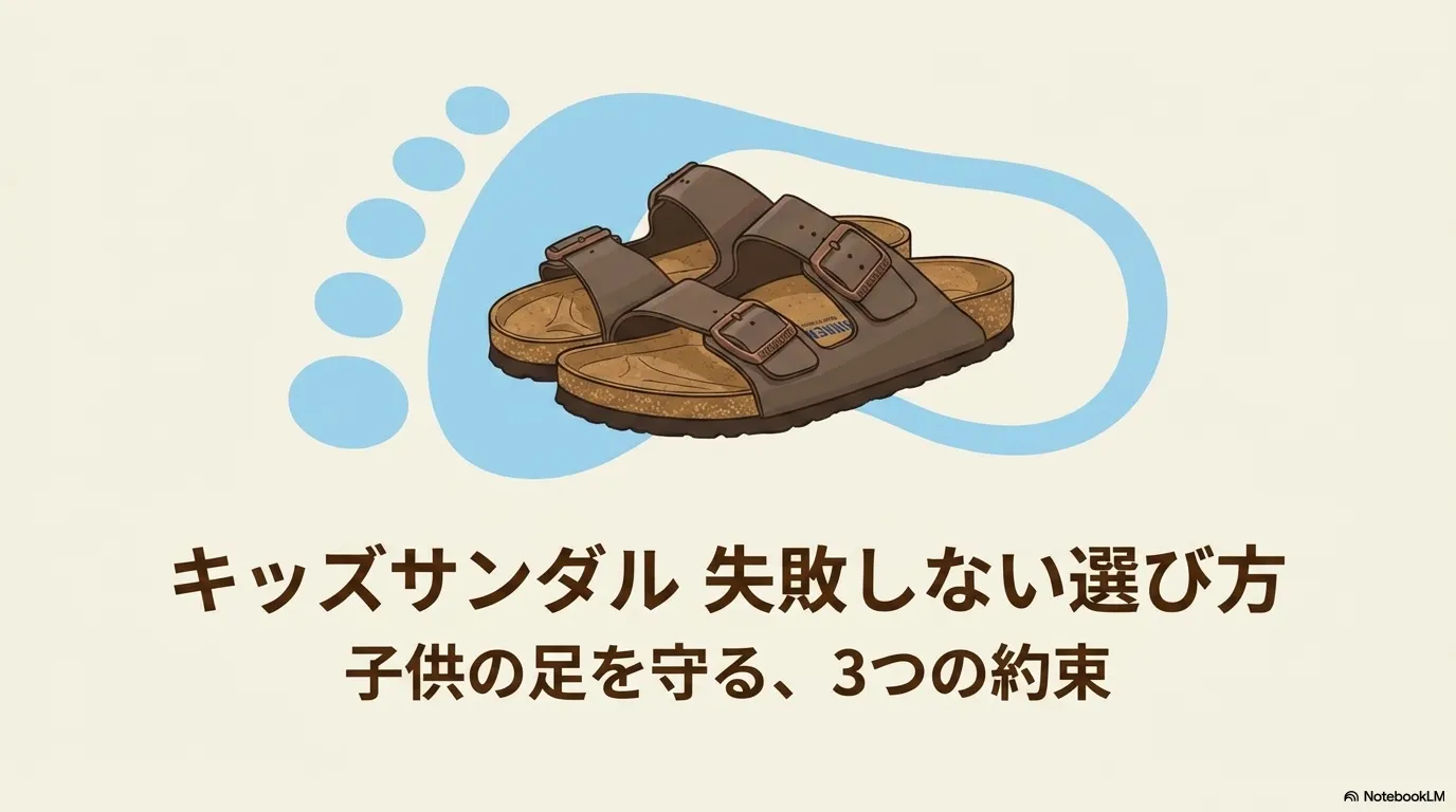 キッズサンダル失敗しない選び方と子供の足を守る3つの約束