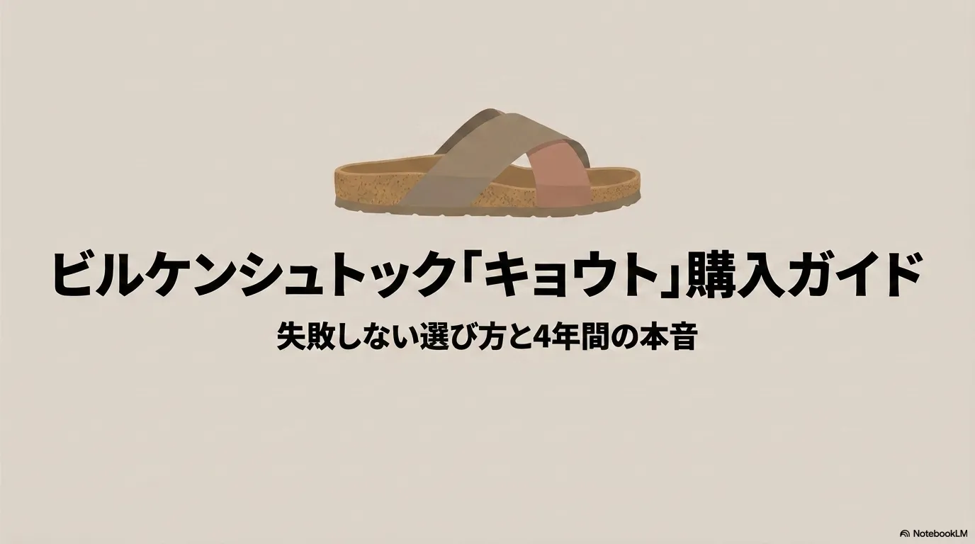 ビルケンシュトックKyoto（トープ）のサンダル画像と購入ガイドのタイトル