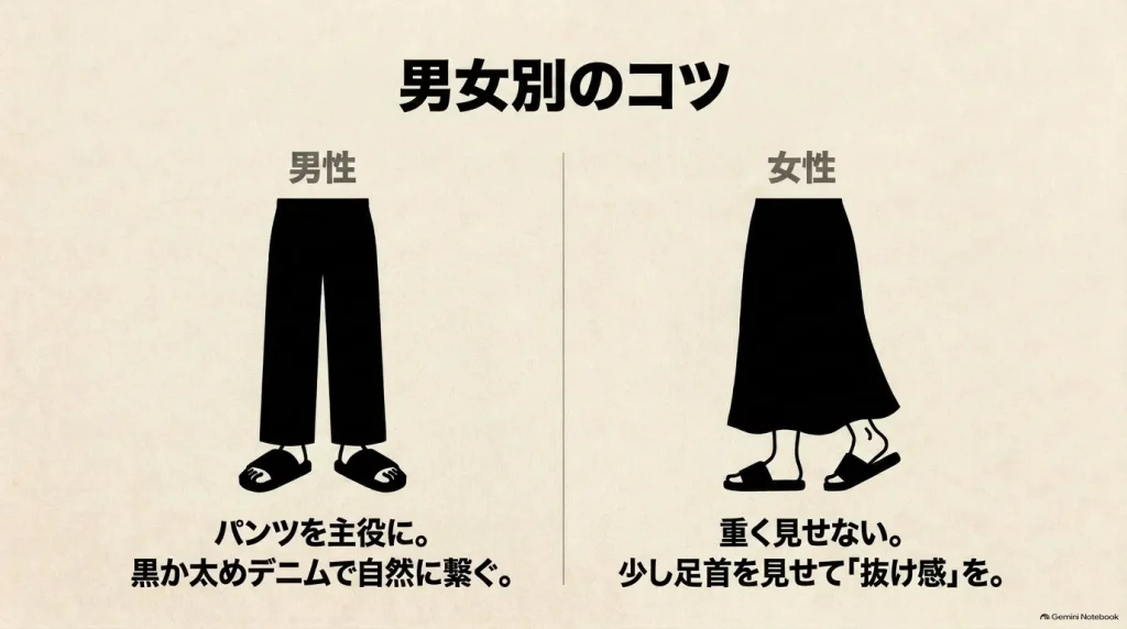 メンズとレディースそれぞれのビルケンシュトックKyotoコーデの着こなしのコツ
