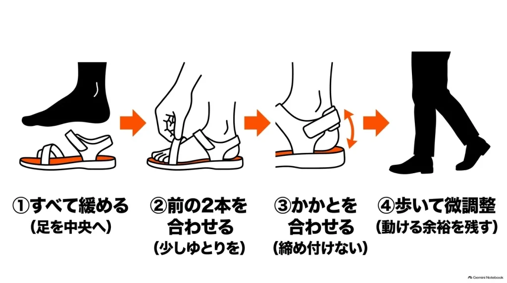 普通幅(レギュラー)と細幅(ナロー)の足幅に合わせた選び方