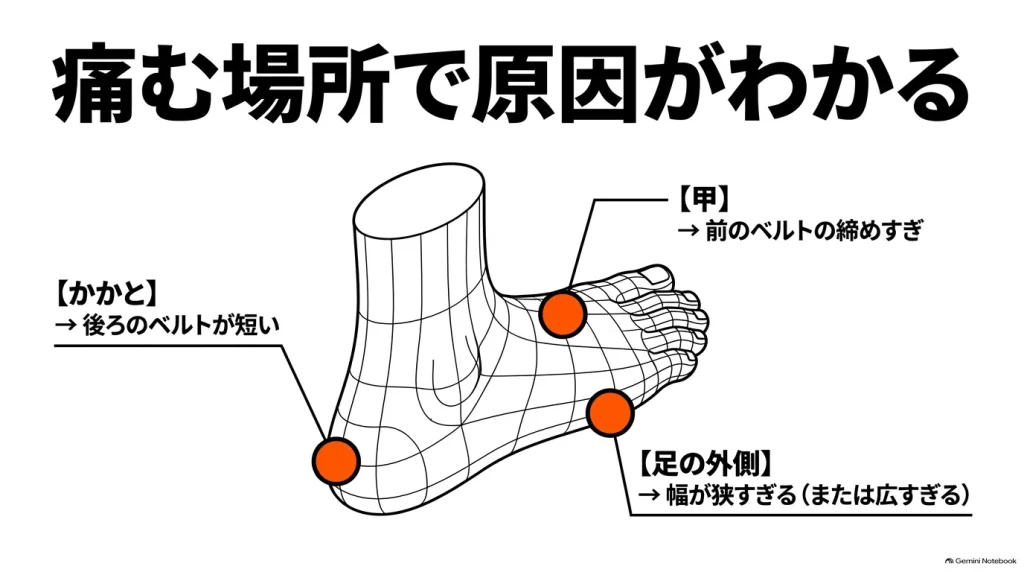 ミラノで靴擦れや痛みが出る場所別の原因と対策