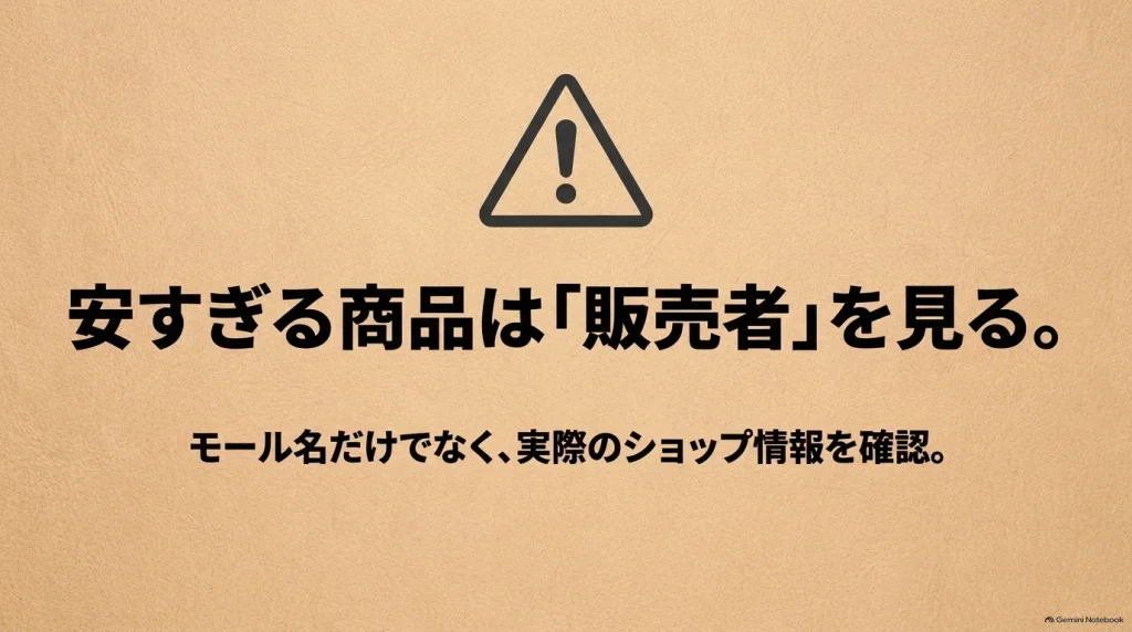 ビルケンシュトックが極端に安い場合は価格だけで判断せず販売者やショップ情報を確認する
