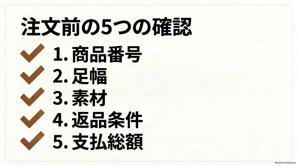 ビルケンシュトック通販で商品番号・足幅・素材・返品条件・支払総額を確認する