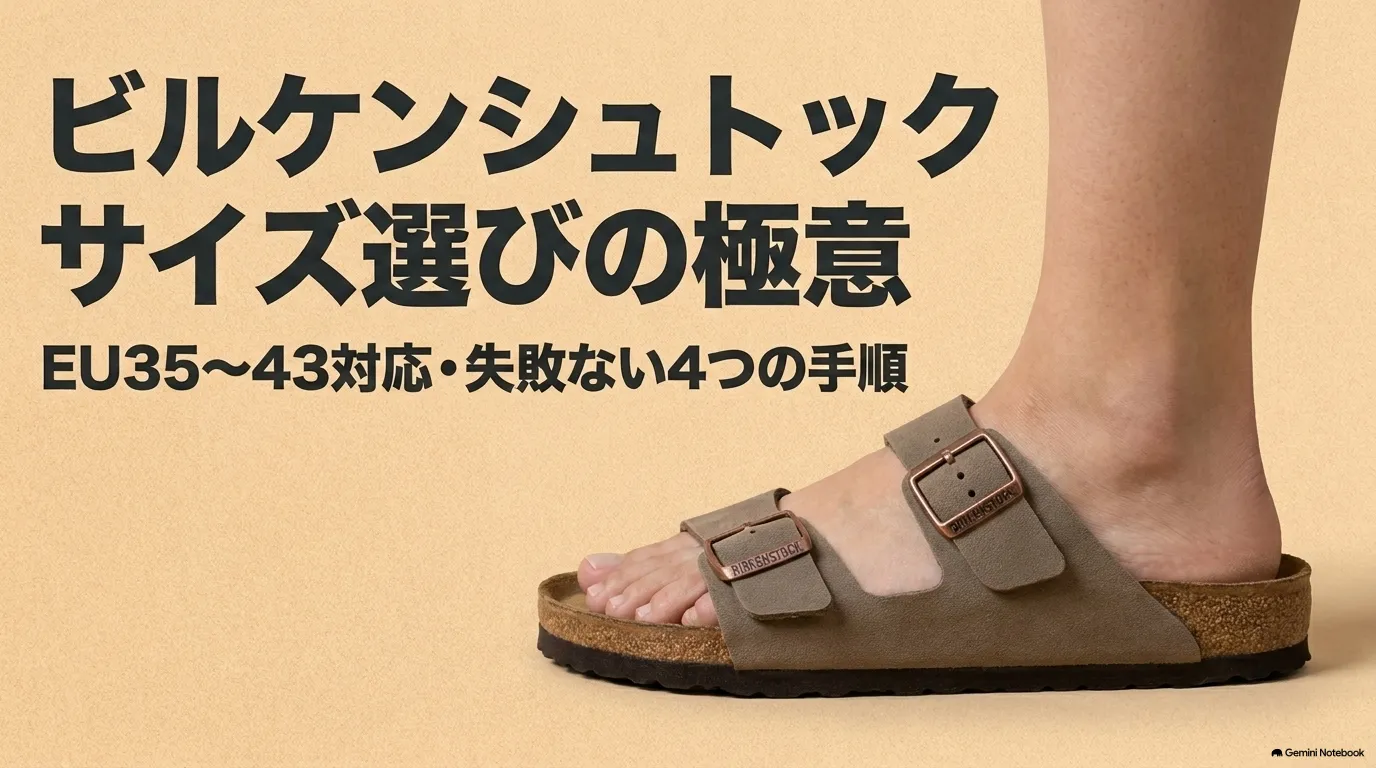 ビルケンシュトックのサイズ早見表｜35〜43をcm換算して選ぶ