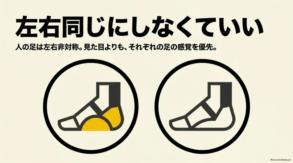 モンタナの紐の締め方は左右同じにしなくていい